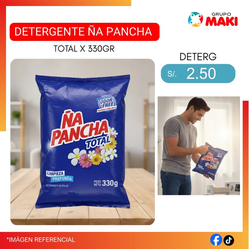 DETERGENTE ÑAPANCHA TOTAL X 360GR