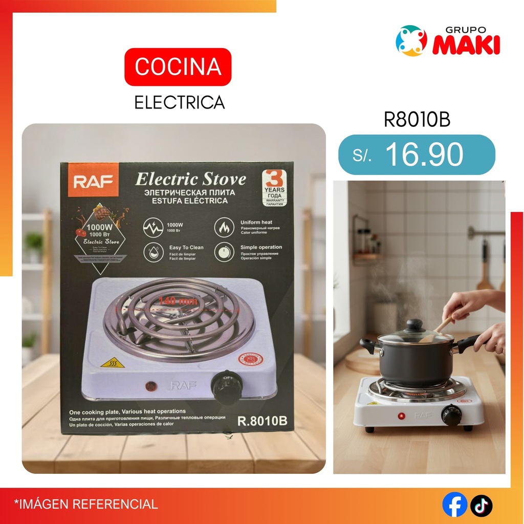 COCINA ELECTRICA R8010B