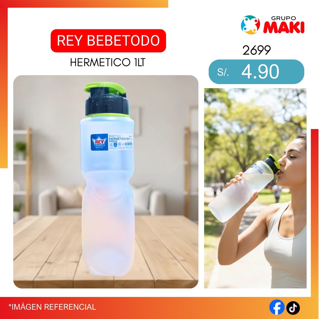 REY BEBETODO HERMETICO 1LT