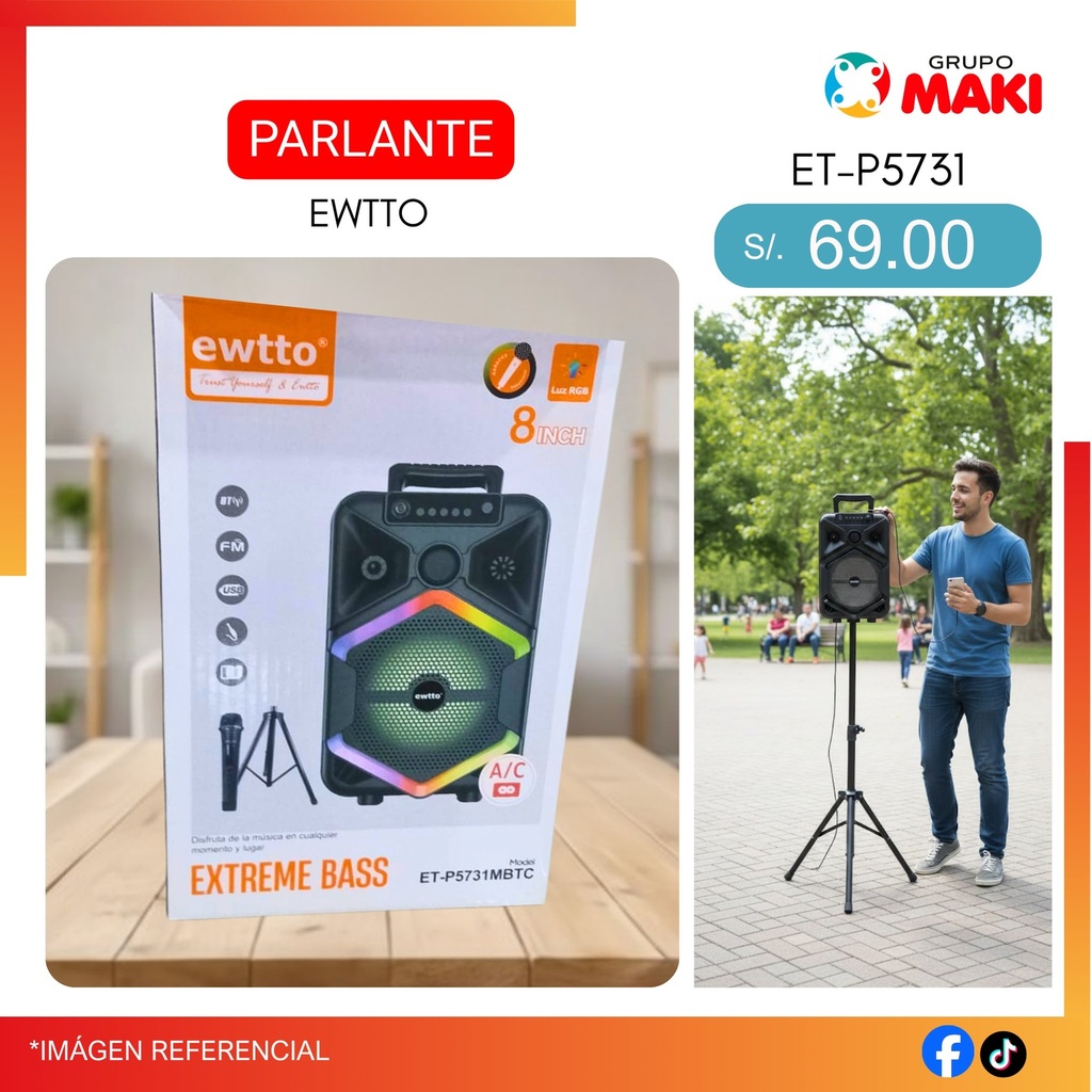 PARLANTE EWTTO ET-P5731MBTC