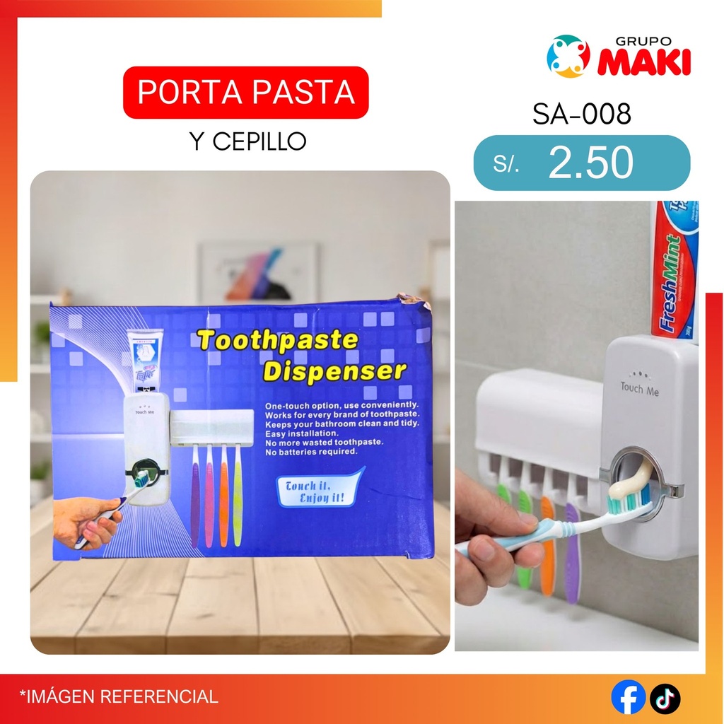 PORTA PASTA Y CEPILLO
