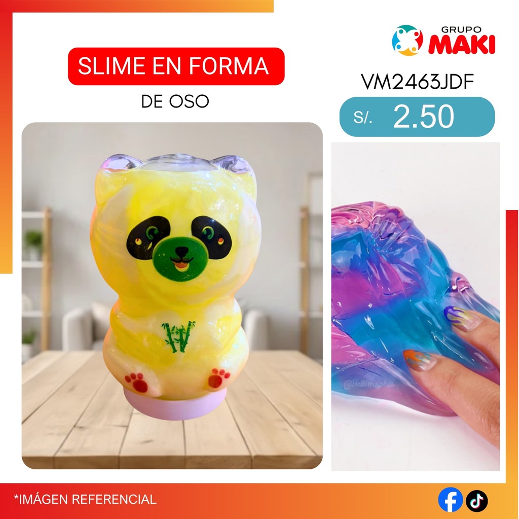 SLIME EN FORMA DE OSO