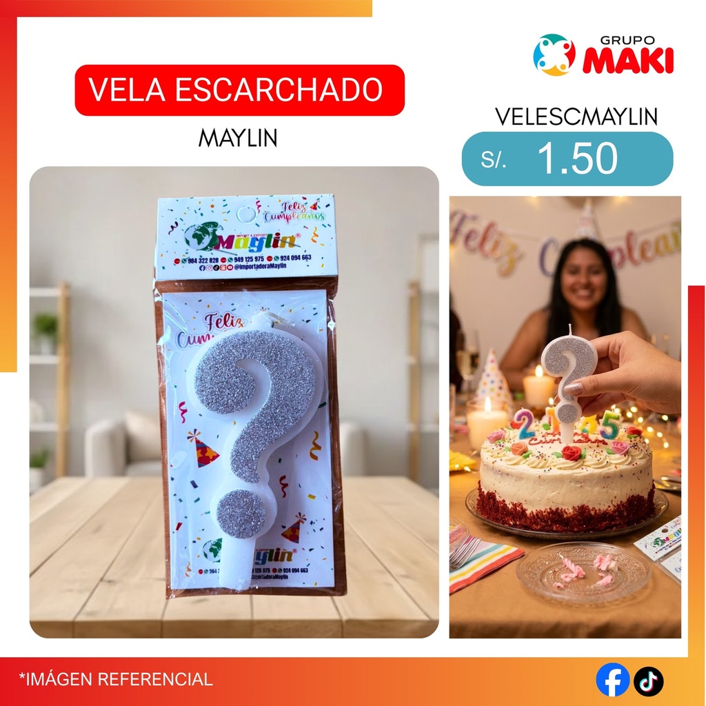 VELA ESCARCHADO MAYLIN