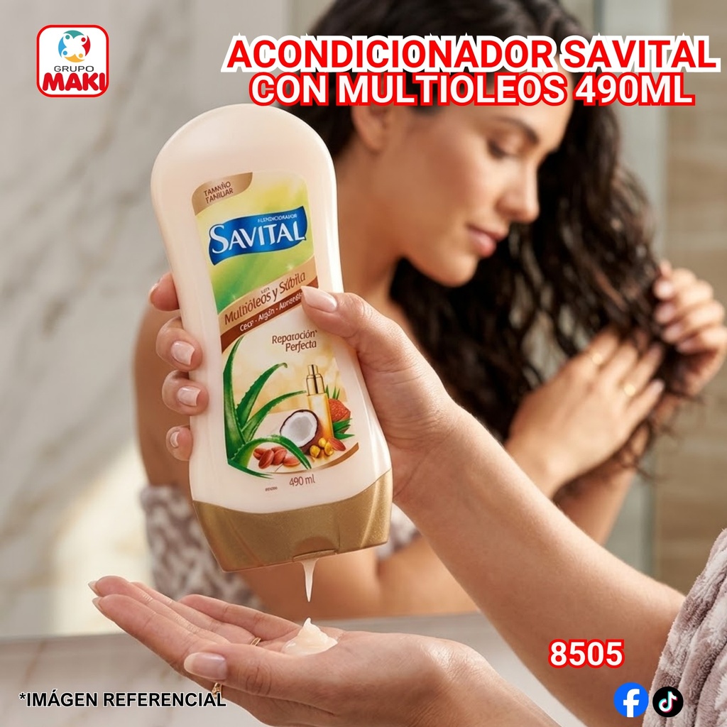 ACONDICIONADOR SAVITAL CON MULTIOLEOS 490ML 22/05