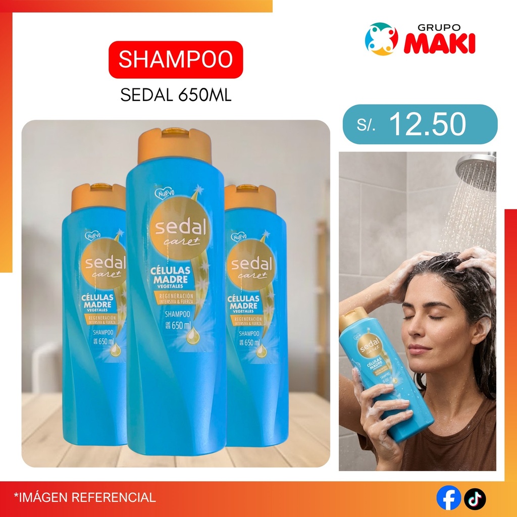 SHAMPOO SEDAL CELULAS MADRES 650ML 28/04