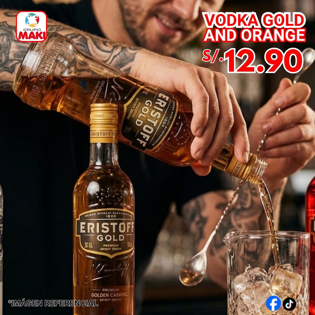 ERISTOFF VODKA GOLD & BLOOD ORANGE 16/05