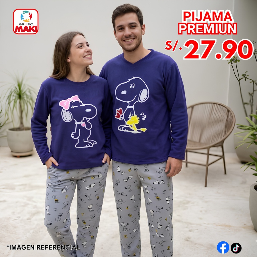 PIJAMA MICROPOLAR PAREJAS T-S T-L 16/05