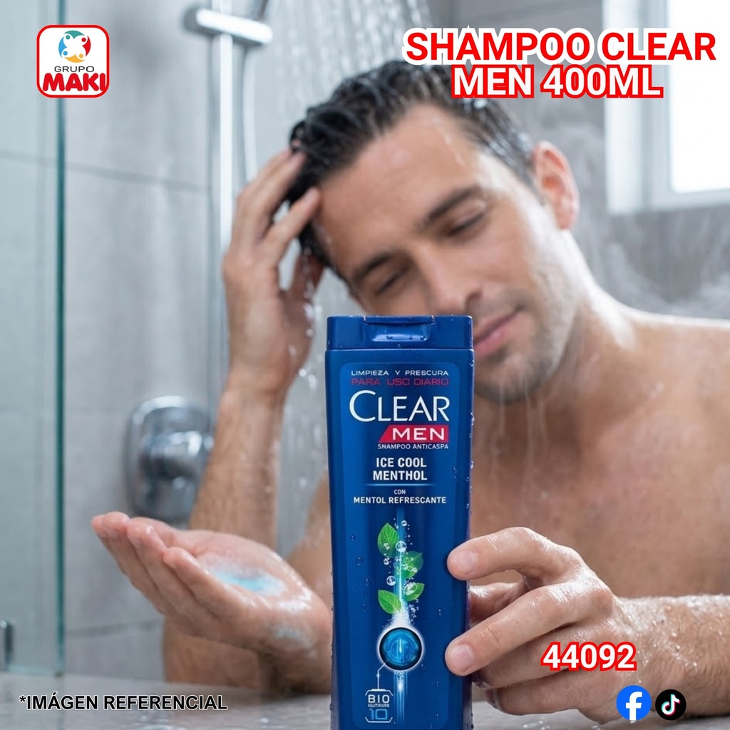 SHAMPOO CELAR MEN 400ML 22/05