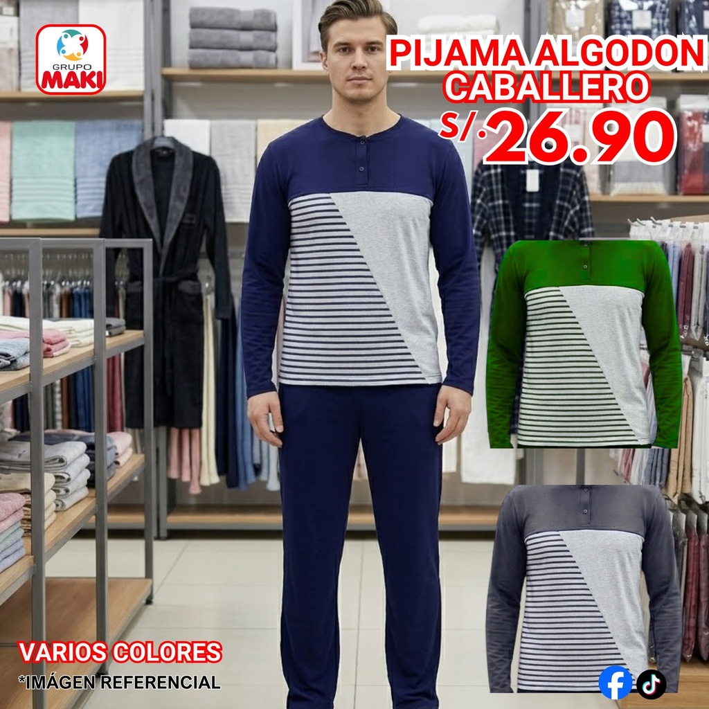 PIJAMA DE ALGODON CABALLERO 27/05