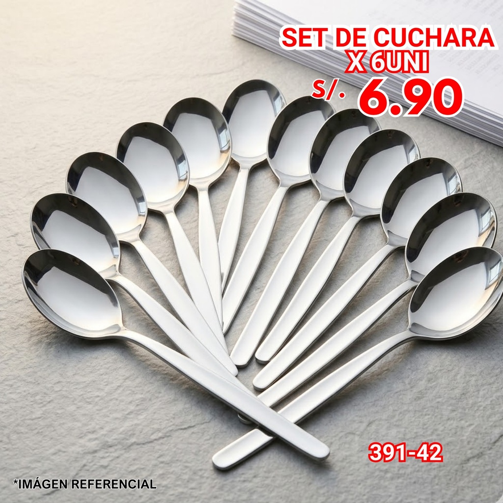 SET DE CUCHARA X 6UNI 02/05