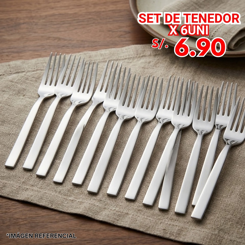 SET DE TENEDOR X 6UNI 02/05
