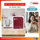 SET DE 6 TAZAS DE VIDRIO DE 490ML ZB2121YH 03/05
