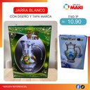 JARRA BLANCO CON DISE?O Y TAPA MARCA SUM 28/04